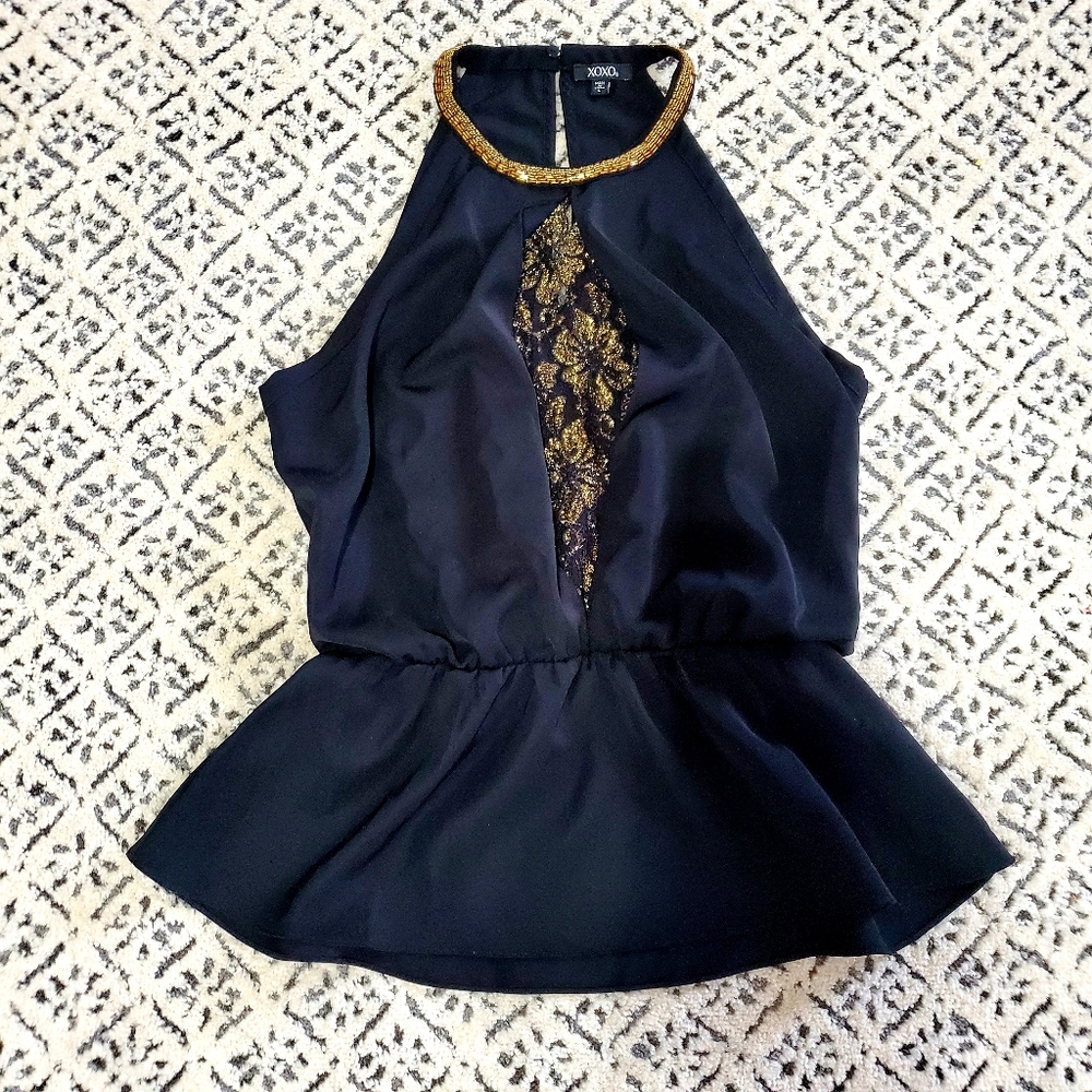 Xoxo Black Blouse